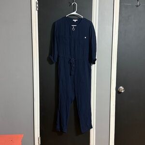 Sundry Zip Front Drawstring Joggers Jumpsuit Size: 1 (S 4/6) Inseam: 24”